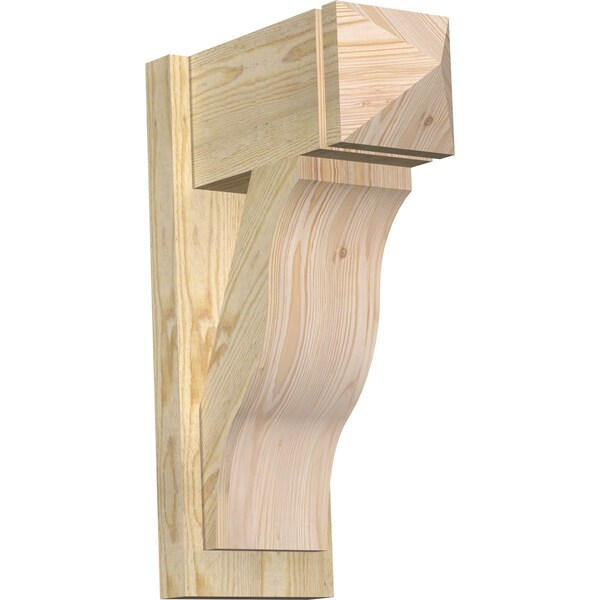 Ekena Millwork Funston Arts & Crafts Rough Sawn Outlooker, Douglas Fir, 8"W x 16"D x 24"H OUT08X16X24FST03RDF - main